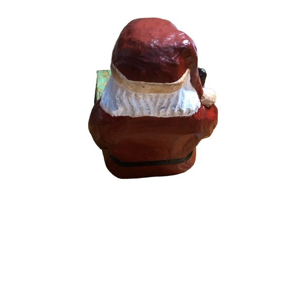 Paper Mache Shelf Sitter Santa Father Christmas Farmhouse Decoration Holiday Lar - Picture 6 of 16